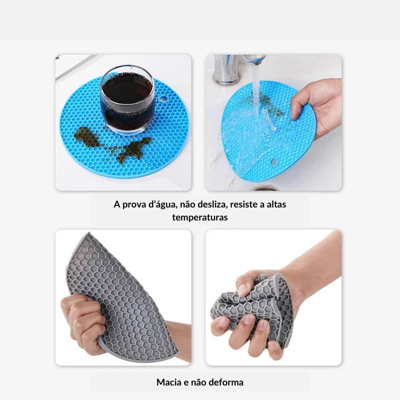 1 peça Jogo de Silicone Isolante Térmico Ideal Para Cozinha Refeições Quentes